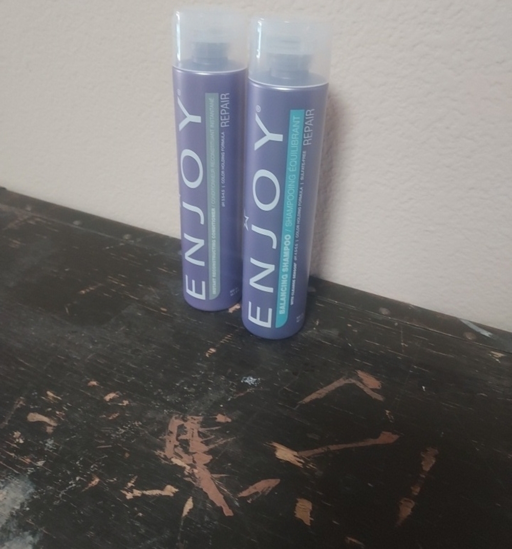 NEW Enjoy Haircare Duo: Balancing Shampoo & Reconstructing Conditioner 10.1oz